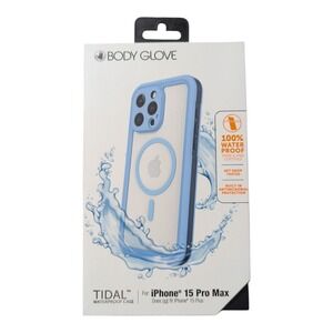 P5. Body Glove Tidal Waterproof with MagSafe Case - iPhone 15 Pro Max Blue/Clear